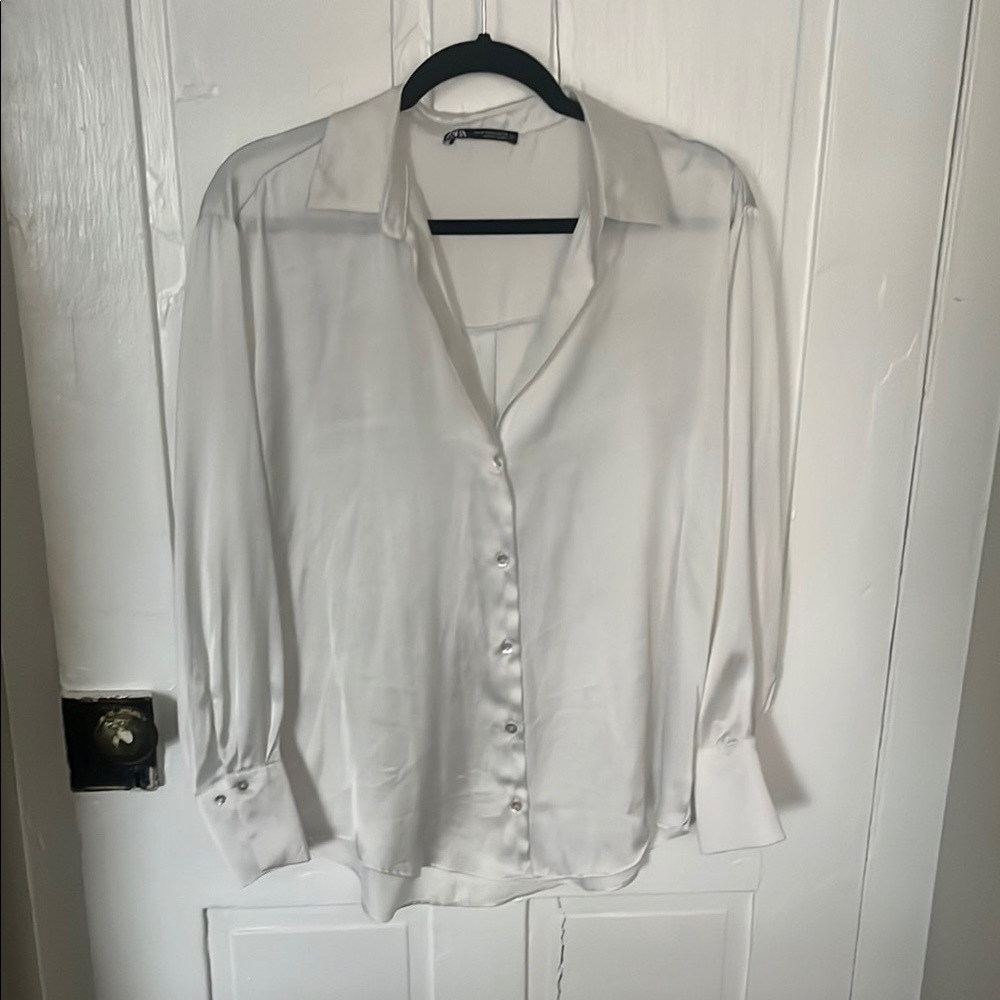 Elegant White Women's Blouse